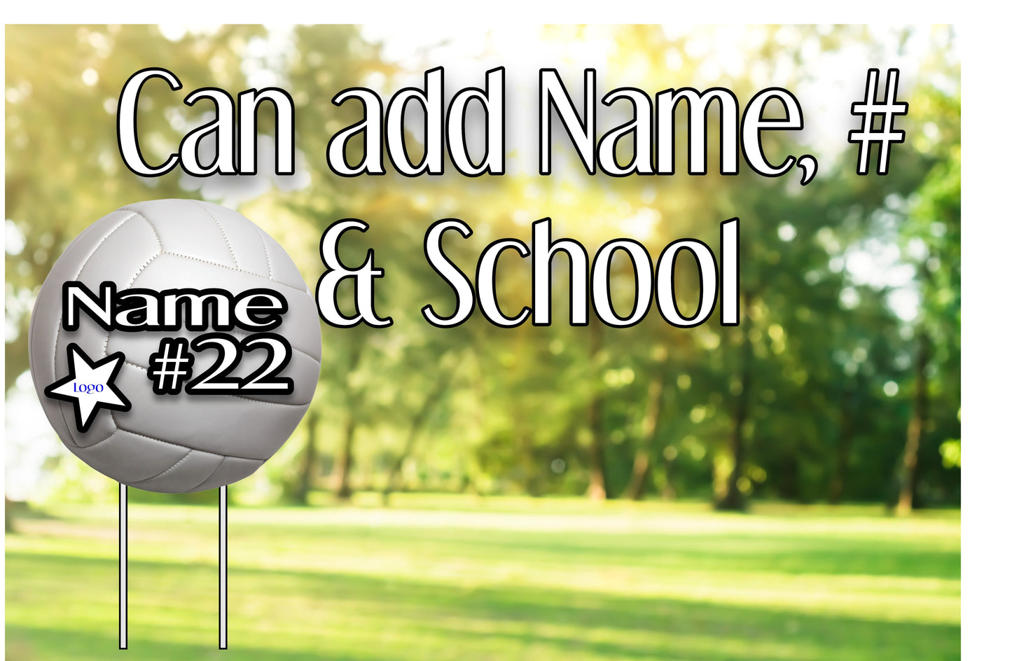 Sporty Yard Signs Single Sided