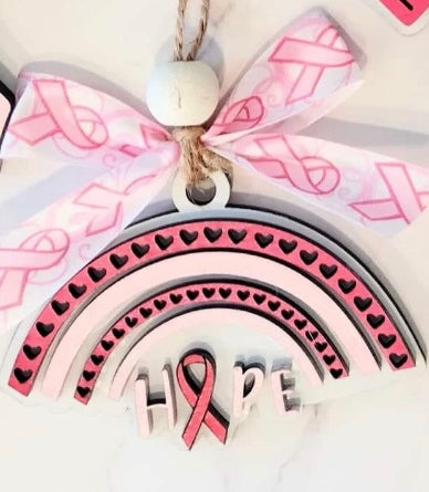 Breast Cancer Awareness Car Charm
